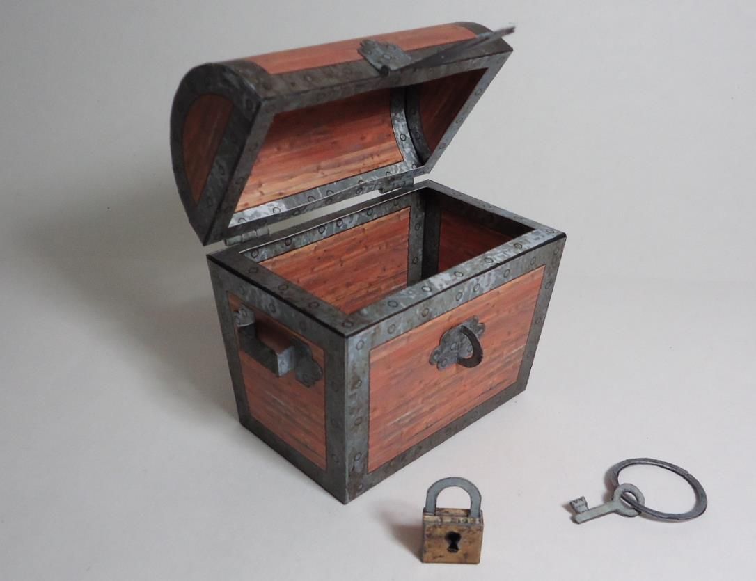 The Old Treasure Chest Paper Model In 1/6 Scale Zealot